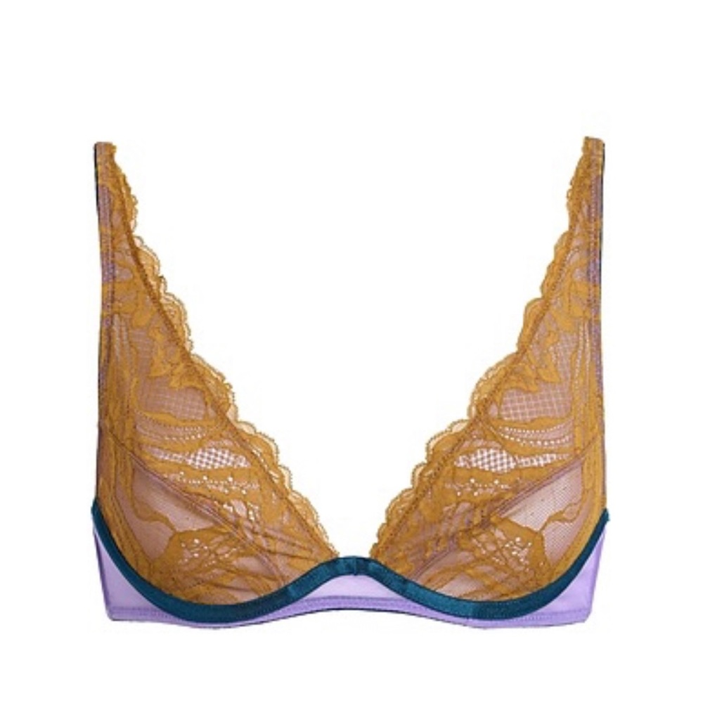 DORA LARSEN KARLA LACE HIGH APEX UNDERWIRE BRA 32A